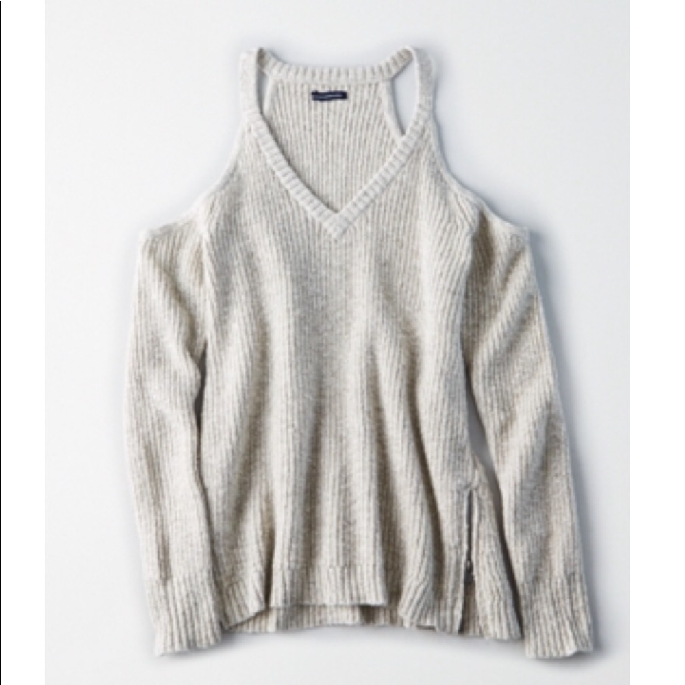 American Eagle Cold Shoulder Sweater